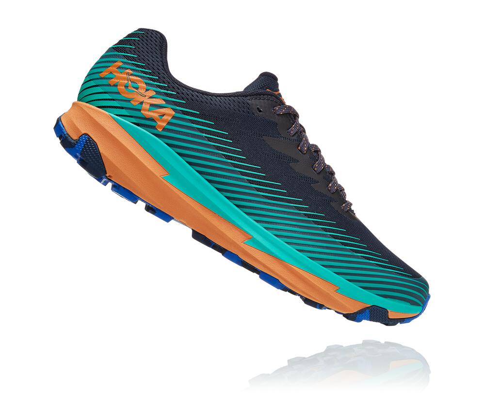 Hoka One One Torrent 2 Moški Trail Tekaški Čevlji Mornarica / Turkizna SI-754329J